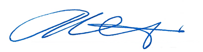 Signature de la présidente